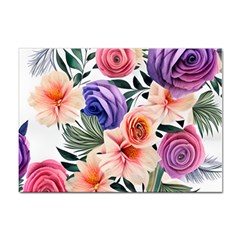 Country-chic Watercolor Flowers Sticker A4 (10 Pack) by GardenOfOphir