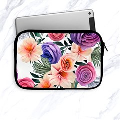 Country-chic Watercolor Flowers Apple Ipad Mini Zipper Cases by GardenOfOphir