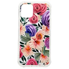 Country-chic Watercolor Flowers Iphone 12 Mini Tpu Uv Print Case	 by GardenOfOphir