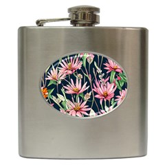 Choice And Creative Watercolor Flowers Hip Flask (6 Oz) by GardenOfOphir