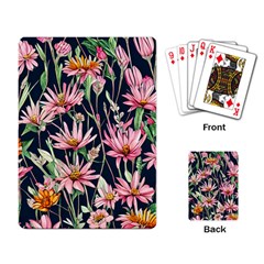 Choice And Creative Watercolor Flowers Playing Cards Single Design (rectangle) by GardenOfOphir