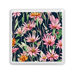 Choice And Creative Watercolor Flowers Memory Card Reader (square) by GardenOfOphir