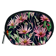 Choice And Creative Watercolor Flowers Accessory Pouch (medium)