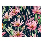 Choice And Creative Watercolor Flowers Premium Plush Fleece Blanket (Large) 80 x60  Blanket Front