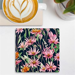 Choice And Creative Watercolor Flowers Uv Print Square Tile Coaster  by GardenOfOphir