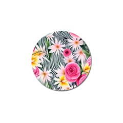 Classy And Chic Watercolor Flowers Golf Ball Marker (4 Pack) by GardenOfOphir