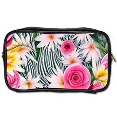 Classy And Chic Watercolor Flowers Toiletries Bag (one Side) by GardenOfOphir