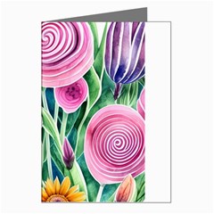 Cheerful And Captivating Watercolor Flowers Greeting Cards (pkg Of 8) by GardenOfOphir