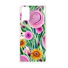 Cheerful And Captivating Watercolor Flowers Samsung Galaxy Note 20 Tpu Uv Case by GardenOfOphir