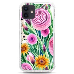 Cheerful And Captivating Watercolor Flowers Iphone 12 Mini Tpu Uv Print Case	 by GardenOfOphir