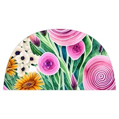 Cheerful And Captivating Watercolor Flowers Anti scalding pot cap