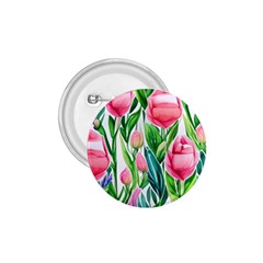 Cheerful And Captivating Watercolor Flowers 1 75  Buttons by GardenOfOphir