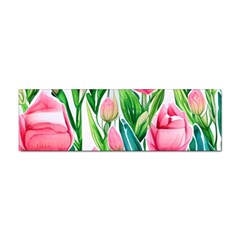 Cheerful And Captivating Watercolor Flowers Sticker (bumper) by GardenOfOphir