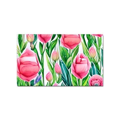 Cheerful And Captivating Watercolor Flowers Sticker Rectangular (10 Pack) by GardenOfOphir