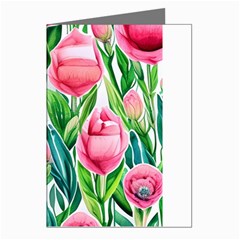 Cheerful And Captivating Watercolor Flowers Greeting Cards (pkg Of 8) by GardenOfOphir