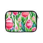 Cheerful And Captivating Watercolor Flowers Apple iPad Mini Zipper Cases Front