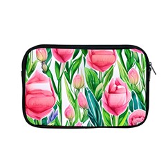 Cheerful And Captivating Watercolor Flowers Apple Macbook Pro 13  Zipper Case by GardenOfOphir