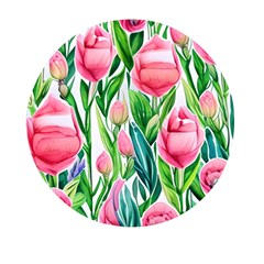 Cheerful And Captivating Watercolor Flowers Mini Round Pill Box (pack Of 5) by GardenOfOphir