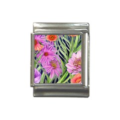 Cheerful Watercolors – Flowers Botanical Italian Charm (13mm) by GardenOfOphir