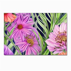 Cheerful Watercolors – Flowers Botanical Postcards 5  X 7  (pkg Of 10) by GardenOfOphir