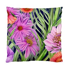 Cheerful Watercolors – Flowers Botanical Standard Cushion Case (two Sides) by GardenOfOphir