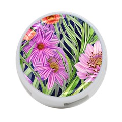 Cheerful Watercolors – Flowers Botanical 4-port Usb Hub (two Sides) by GardenOfOphir