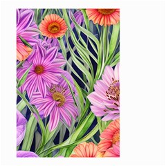 Cheerful Watercolors – Flowers Botanical Small Garden Flag (two Sides) by GardenOfOphir