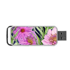 Cheerful Watercolors – Flowers Botanical Portable Usb Flash (two Sides) by GardenOfOphir