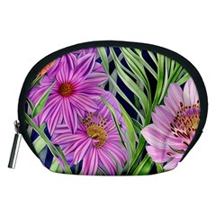 Cheerful Watercolors – Flowers Botanical Accessory Pouch (medium)