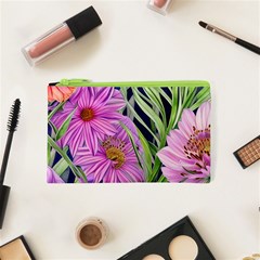 Cheerful Watercolors – Flowers Botanical Cosmetic Bag (xs) by GardenOfOphir