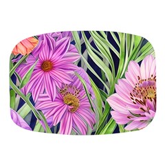 Cheerful Watercolors – Flowers Botanical Mini Square Pill Box by GardenOfOphir