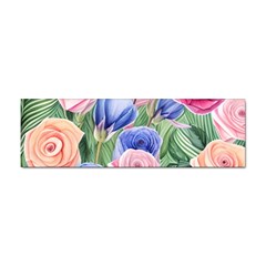 Cheerful Watercolor Flowers Sticker Bumper (100 Pack) by GardenOfOphir