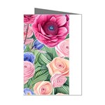 Cheerful Watercolor Flowers Mini Greeting Cards (Pkg of 8) Left