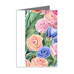 Cheerful Watercolor Flowers Mini Greeting Cards (Pkg of 8) Right