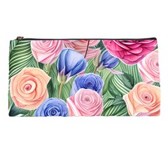 Cheerful Watercolor Flowers Pencil Case by GardenOfOphir