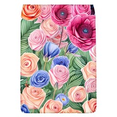 Cheerful Watercolor Flowers Removable Flap Cover (l) by GardenOfOphir