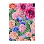 Cheerful Watercolor Flowers A5 Acrylic Clipboard Back