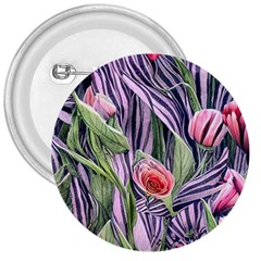 Charming Watercolor Flowers 3  Buttons by GardenOfOphir