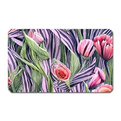 Charming Watercolor Flowers Magnet (rectangular) by GardenOfOphir