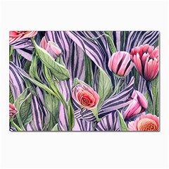 Charming Watercolor Flowers Postcard 4 x 6  (pkg Of 10) by GardenOfOphir