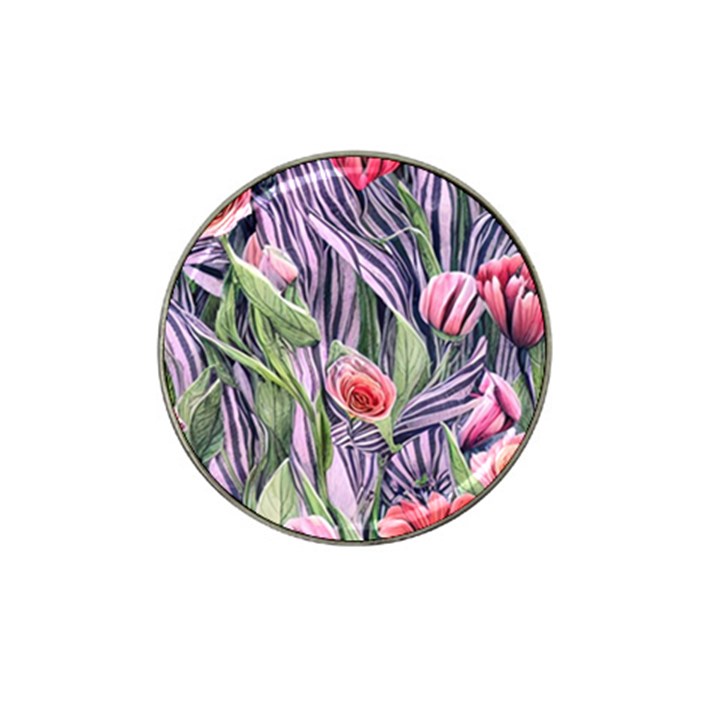 Charming Watercolor Flowers Hat Clip Ball Marker