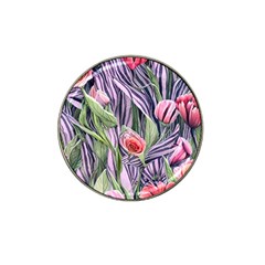 Charming Watercolor Flowers Hat Clip Ball Marker (4 Pack) by GardenOfOphir