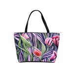 Charming Watercolor Flowers Classic Shoulder Handbag Front