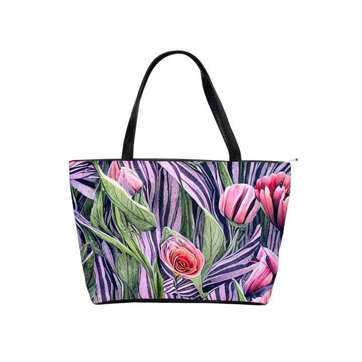 Charming Watercolor Flowers Classic Shoulder Handbag