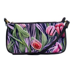 Charming Watercolor Flowers Shoulder Clutch Bag by GardenOfOphir