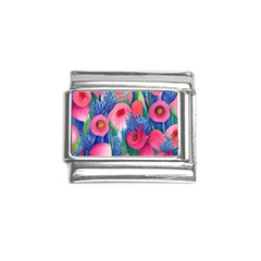 Celestial Watercolor Flowers Italian Charm (9mm)