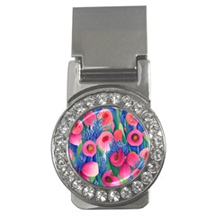 Celestial Watercolor Flowers Money Clips (cz)  by GardenOfOphir