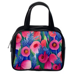 Celestial Watercolor Flowers Classic Handbag (one Side) by GardenOfOphir