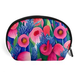 Celestial Watercolor Flowers Accessory Pouch (large) by GardenOfOphir