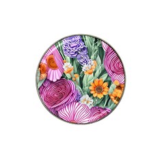 Captivating Watercolor Flowers Hat Clip Ball Marker by GardenOfOphir